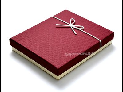 Премиум подарочная коробочка для наборов "Винный красный"