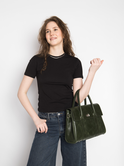 Деловая сумка Valenza Premium green (арт. 5076-11)