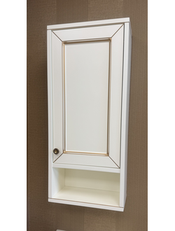 ВЫСТАВОЧНЫЙ ОБРАЗЕЦ: ШКАФЧИК АЛЬБИОН 36 ЦВЕТ БЕЖЕВЫЙ С ПАТИНОЙ (ПЕТЛИ СПРАВА)