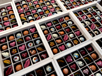 Бельгийский шоколад -  ручной работы 25 конфет Арт 8.322