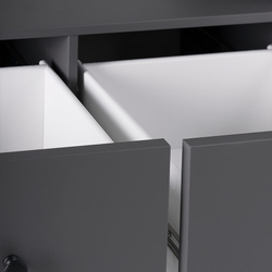 Сага Тумба 3 ящика 1312х622х414 серый