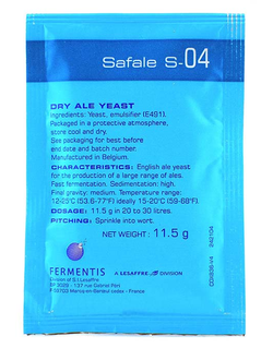 Дрожжи Fermentis Safale S-04, 11,5 г