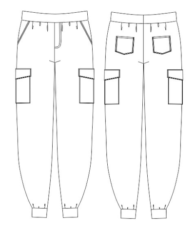 Выкройка детских джоггеров (PDF, размеры 110-134)