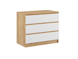 КОМОД К-3М &quot;МАДЕРА&quot; (крафт золотой, белый), 800*775*420