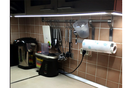 Светодиодная подсветка рабочей зоны кухни г. Казань.