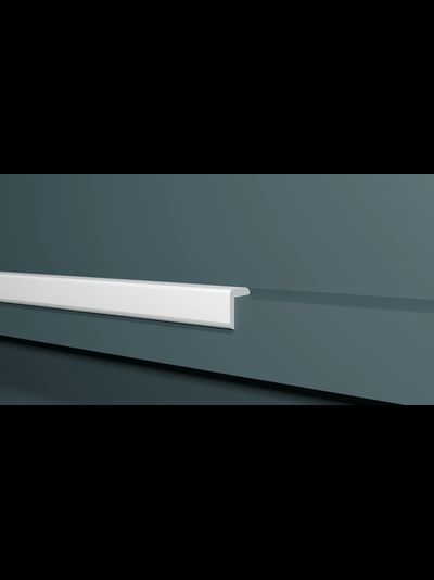 Угловой плинтус (уголок) Decor Dizain DD20, ударопрочный, влагостойкий, под покраску, 2 метра