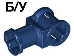 ! Б/У - Technic, Axle Connector with Axle Hole, Dark Blue (32039 / 4164357) - Б/У