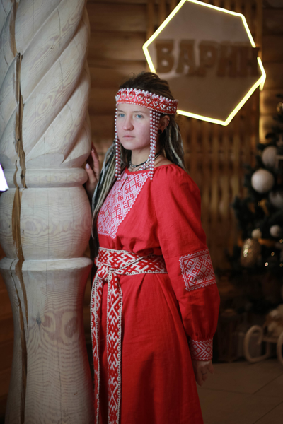 Платье славянское из крапивы "Женское счастье"