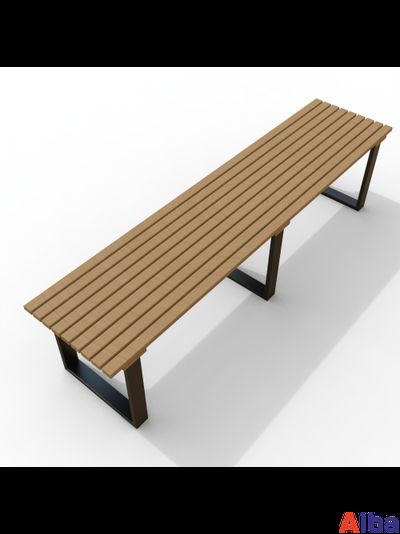 скамейка без спинки уличная