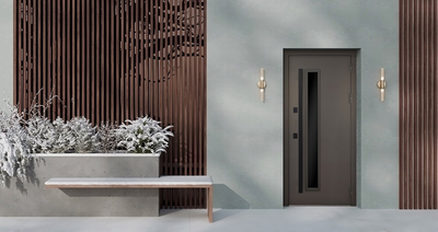 Стальная дверь   Barone с окном (терморазрыв 3к)