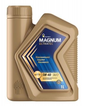 РОСНЕФТЬ Масло моторное Magnum Ultratec 5W40 синт SN/CF 4л+1л АКЦИЯ