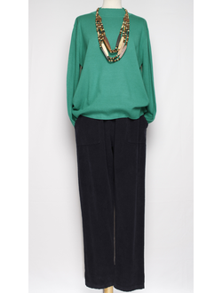 Брюки вельветовые "ПУГОВИЦЫ СПЕРЕДИ" синие  до р.52