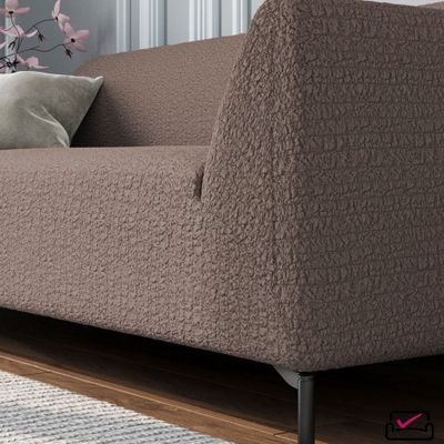 Чехол на 3х местный диван Мини Каре Капучино-Бюджет.  Россия