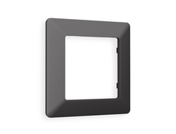 Рамка 1-ая Графит Мягкое касание, коллекция LINE - Ambrella Volt - ALFA