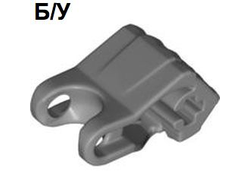 ! Б/У - Hero Factory Fist with Axle Hole - 4 Fingers, Flat Silver (93575 / 4619077) - Б/У