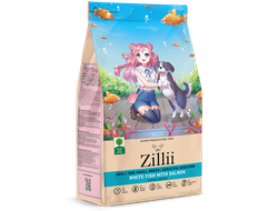 Корм для взрослых собак мелких пород с чувствительным пищеварением БЕЛАЯ РЫБА С ЛОСОСЕМ 2 кг