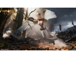 ПРЕДЗАКАЗ - Светлая эльфийка-ангел - Коллекционная фигурка 1/6 Dawn Angel (White) (PL2025-233A) - TBLeague ?ЦЕНА: 27700 РУБ.?