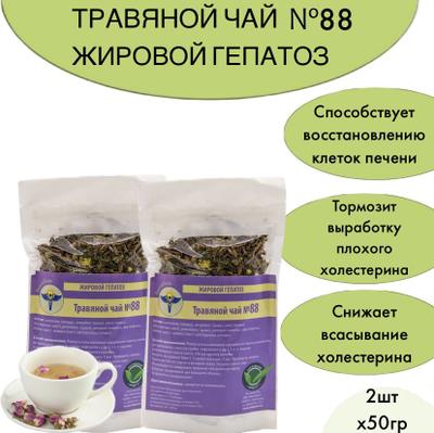 Травяной чай ВолгаЛадь № 88 "Жировой гепатоз"
