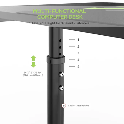 Компьютерный стол Eureka ERK-IMOD-60B, 152.5х70х62 см черный