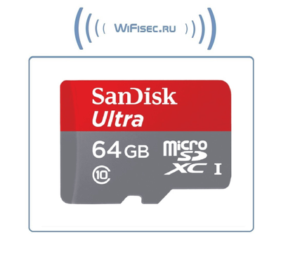 Карта памяти microSDXC UHS-I SANDISK Ultra 80 64 ГБ, 80 МБ/с, 533X, Class 10, SDSQUNS-064G-GN3MA, 1 шт., переходник SD