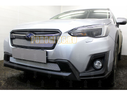 Защита радиатора Subaru XV 2017- chrome низ