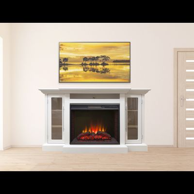 Электрокамин Элтон LUX WT с очагом Sparta 25.5 LED