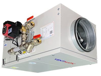 КОМПАКТНАЯ ПРИТОЧНАЯ УСТАНОВКА 1000 м3/ч ВОДЯНОЙ НАГРЕВ, 1 фаза 230В (модель VMPU-W-1000-1)