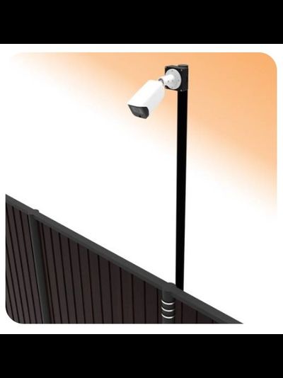 BOXFORCAM Труба без фланцев 150 см. для крепления уличных модемов, элементов слаботочного оборудования систем безопасности, интернет вещей, IT (чёрная/белая)