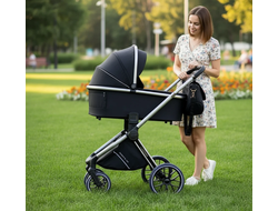 Детская коляска 3 в 1 Luxmom 811X Черный