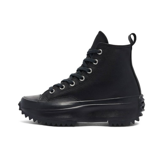 Converse Run Star Hike High Top Total Black кожаные черные высокие