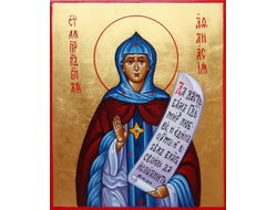 Афанасия Эгинская (Егинская), Святая Преподобная, игумения. Рукописная икона.