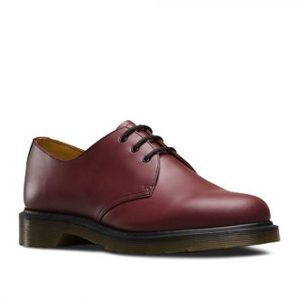 Полуботинки Dr. Martens 1461 Plain Hf бордовые