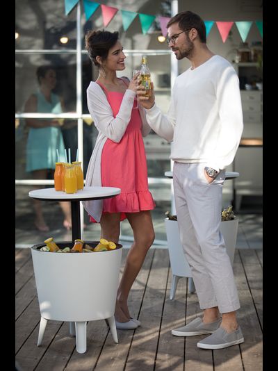 Столик-холодильник COOL BAR крем-шоколад