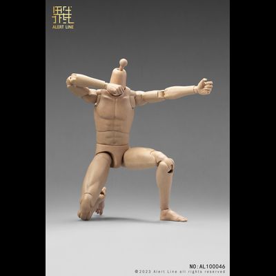 Тело без шеи с кистями и стопами - Male body (AL100046) - Alert Line