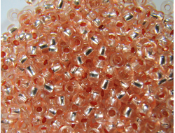 БИСЕР PRECIOSA 10/0 - 50г - 08288 ПРОЗРАЧНЫЙ С СЕРЕБРЯНОЙ ЛИНИЕЙ ВНУТРИ БЕЖЕВЫЙ (ОГОНЁК)