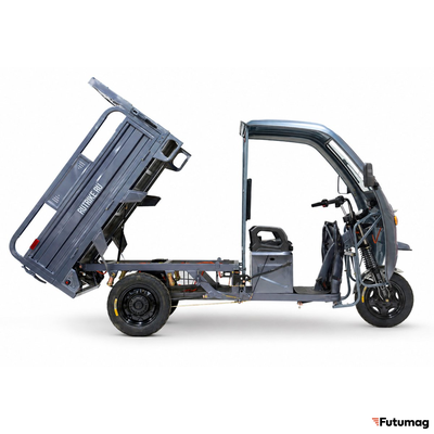 Грузовой электротрицикл Rutrike Вектор Кабина 1500 60V1200W серый