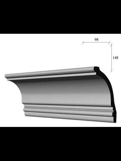 карниз гладкий К-14