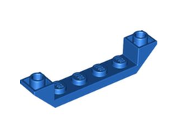 Slope, Inverted 45 6 x 1 Double with 1 x 4 Cutout, Blue (52501 / 4294738)