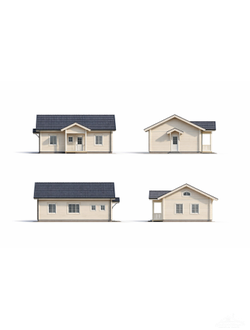 Древесный 84м2 12х7