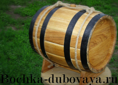 Бочка для коньяка  из колотого  дуба 15 литров