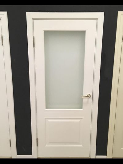 PORTE RICHI (Беларусь). АУРА, БОСКО (ЛЧ13-С), ЭМАЛЬ БЕЛАЯ. ВИТРАЖ САТИН БЕСЦВЕТНЫЙ, 4 мм, ГЛУБОКОЕ МАТИРОВАНИЕ