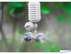 Туманообразователь 4 сопла 2,5bar, серый, 32,0л/ч, радиус 0,8-1,0м