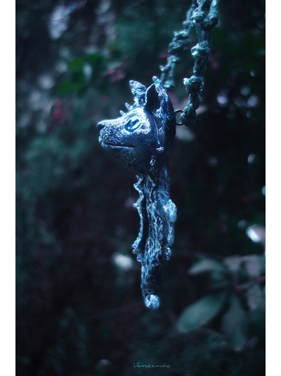 Волшебное колье "Морская Лисичка" (необычное фэнтези-украшение в морском стиле)