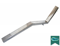 Лежак воздушного массажа однополосный, плитка (AISI 316L)