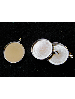 Основа-подвеска, 22х18 мм, для кабошона 16 мм