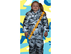 детский камуфляжный зимний костюм СНЕГОВИК фото-1