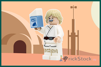 # 30625 Минифигурка «Люк Скайуокер с Голубым Молоком» / “Luke Skywalker with Blue Milk” Minifigure (Polybag 2022)
