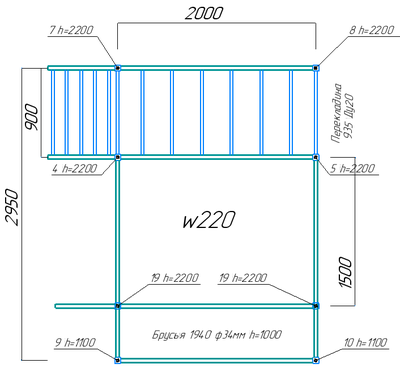 Спортивная площадка Workout W220