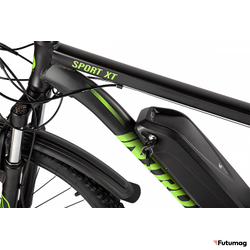 Электровелосипед INTRO Sport XT (Серо-синий)