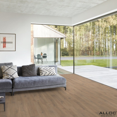 Декор ламината Alloc Original Дуб Индийский 04570 в интерьере комнаты